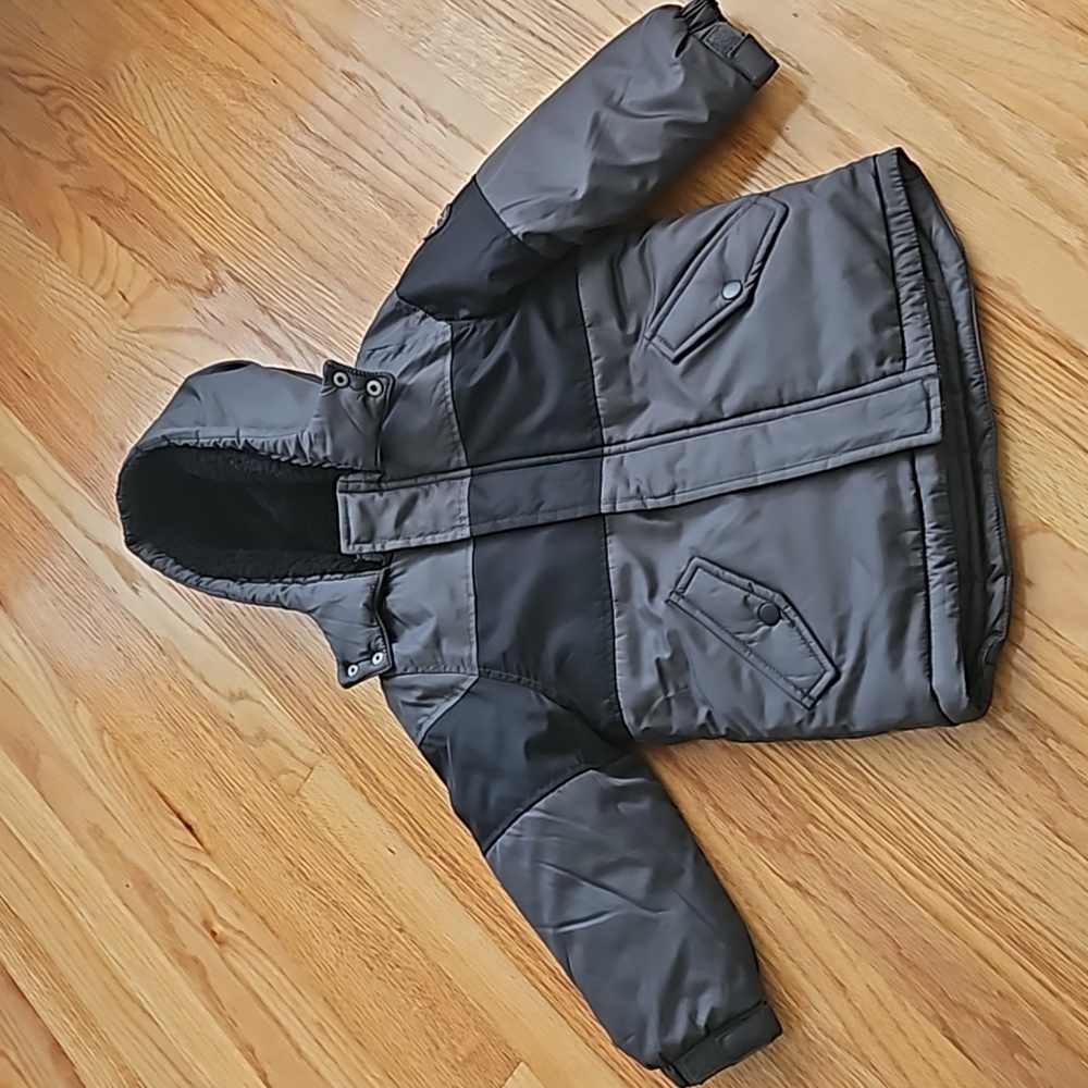 Toddler Boys Sherpa Lined Puffer Jacket